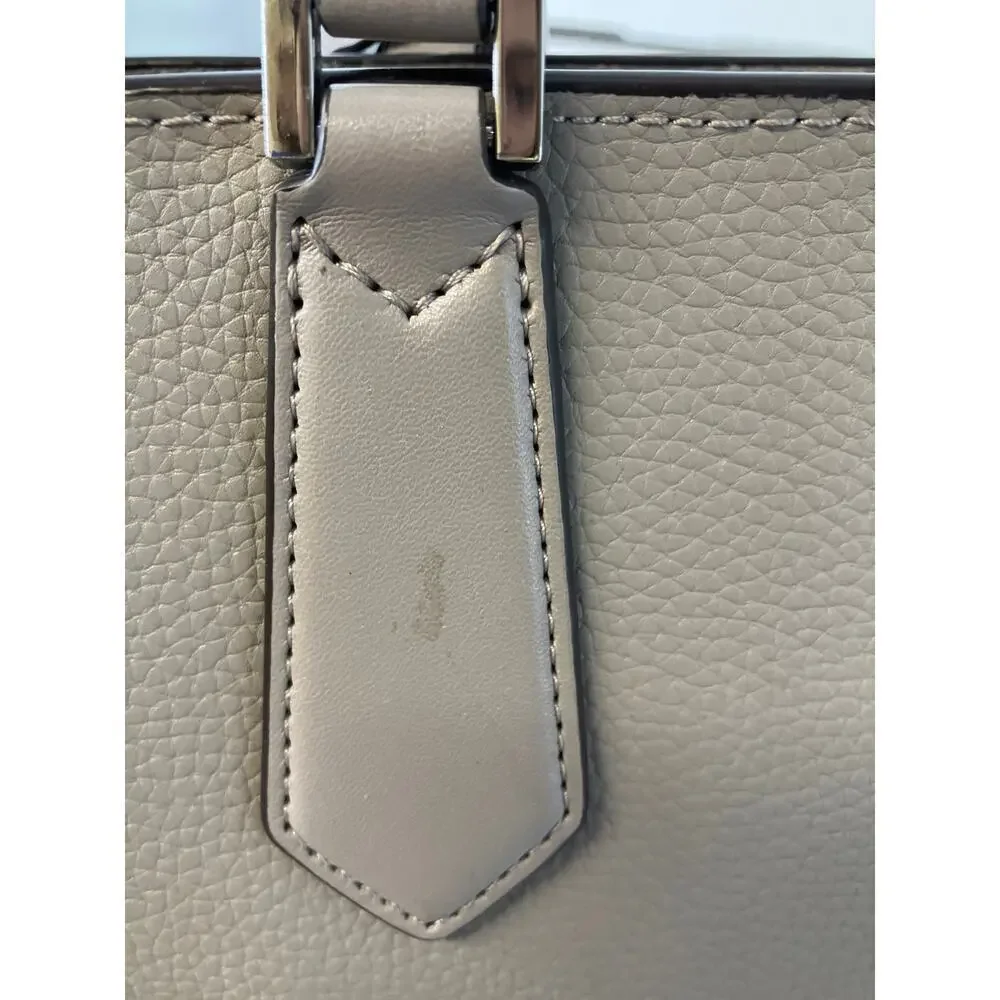 MICHAEL KORS TWO WAY GRAY PEBBLED CROSSBODY TOTE BAG